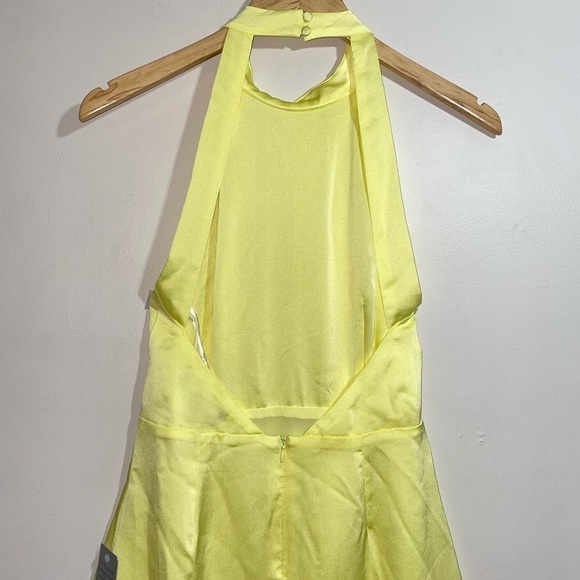 Lulus Perfect Polished Halter Dress in Yellow Sz. Small - Picture 13 of 17